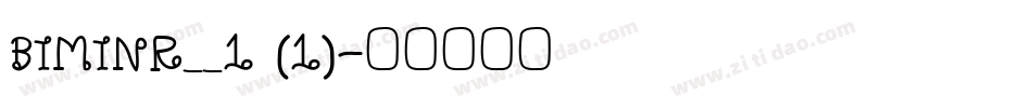 BIMINR__1 (1)字体转换